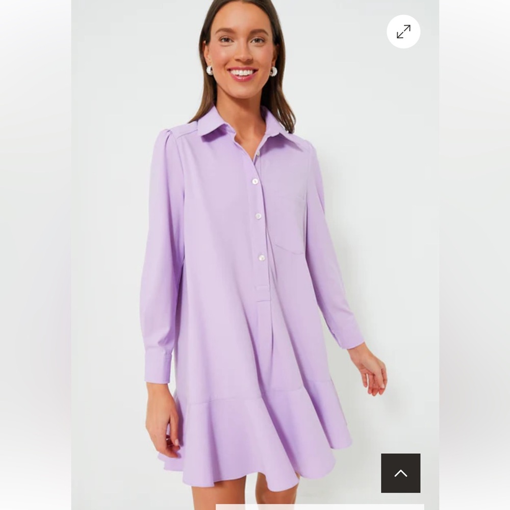 Tuckernuck Lilac Callahan Shirt Dress, Medium